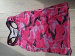 Legerprint tanktop roze groen, Ophalen of Verzenden, Nieuw, Groen, Fitness of Aerobics