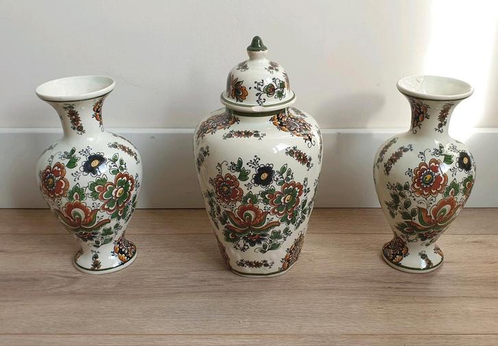 Antieke Bequet Vazen Set, Antiek en Kunst, Antiek | Vazen, Ophalen