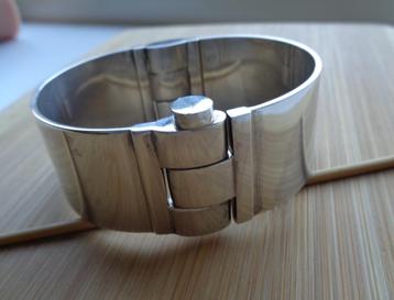 zilveren zware heren armband 148 gram met pin slot [379] beschikbaar voor biedingen