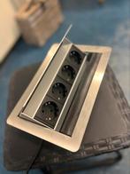 Evoline Flip Top Push - 4 Stekkerdozen - RVS, Doe-het-zelf en Verbouw, Elektra en Kabels, Ophalen of Verzenden, Nieuw, Stopcontact