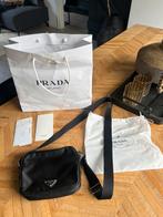 Prada Saffiano Messenger Bag, Ophalen of Verzenden, Zo goed als nieuw, Zwart