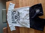 Raiders setje xs zwart/ wit, Ophalen of Verzenden, Gedragen