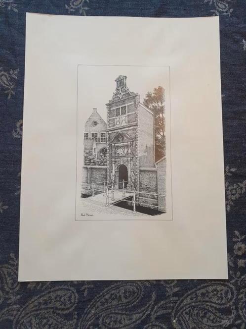 Paul Menses Lazaruspoortje Gouda, Antiek en Kunst, Kunst | Litho's en Zeefdrukken, Ophalen