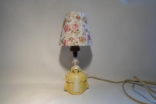 Bavaria Beeld Lamp Vrouw Gele Jurk, Antiek en Kunst, Antiek | Lampen, Ophalen of Verzenden