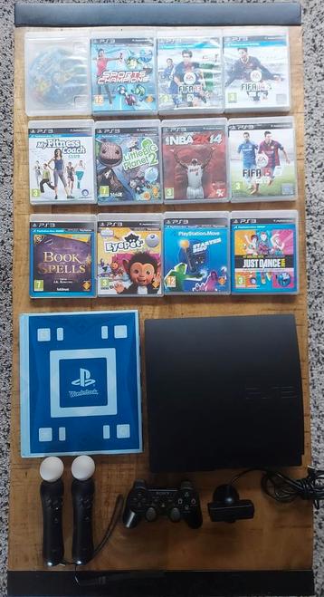 Playstation 3 met veel accessoires en games beschikbaar voor biedingen