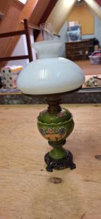 Antieke olielamp met keramische voet, Antiek en Kunst, Ophalen