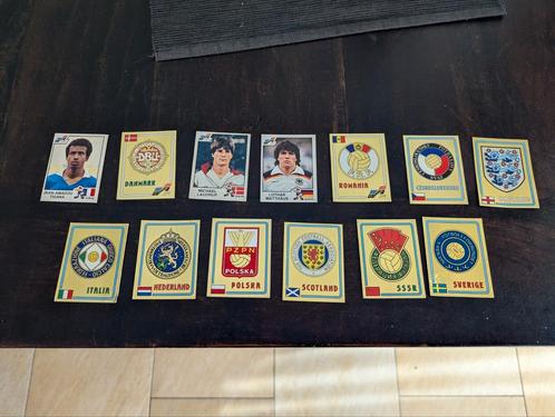Panini Euro 84 diverse stickers, Verzamelen, Sportartikelen en Voetbal, Gebruikt, Poster, Plaatje of Sticker, Buitenlandse clubs