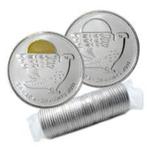 Canada - 2 x 25 cents 2011 - color Peregrine Falcon / bu Fal, Verzenden, Noord-Amerika, Setje