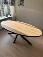 Ovale eettafel met zwarte spinpoot - 200x100 cm, Huis en Inrichting, Tafels | Eettafels, Ophalen, 100 tot 150 cm, 200 cm of meer