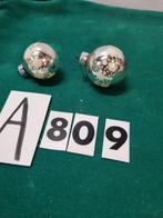 kerstballen bewerkt zilver vintage [a809], Diversen, Kerst, Ophalen of Verzenden