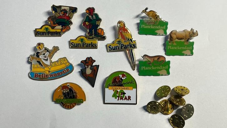 Pin Collectie- pretpark dierentuin themepark, Verzamelen, Speldjes, Pins en Buttons, Gebruikt, Speldje of Pin, Dier of Natuur