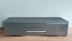 BESTÅ BURS TV meubel hoogglans grijs, Ophalen, 150 tot 200 cm, Zo goed als nieuw, Minder dan 100 cm