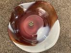 2 handgemaakte glazen schalen, Schaal, Rond, Ophalen of Verzenden, Glas