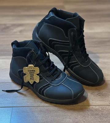 Nieuw: Stijlvolle hoge herenschoenen van leer – maat 47 beschikbaar voor biedingen