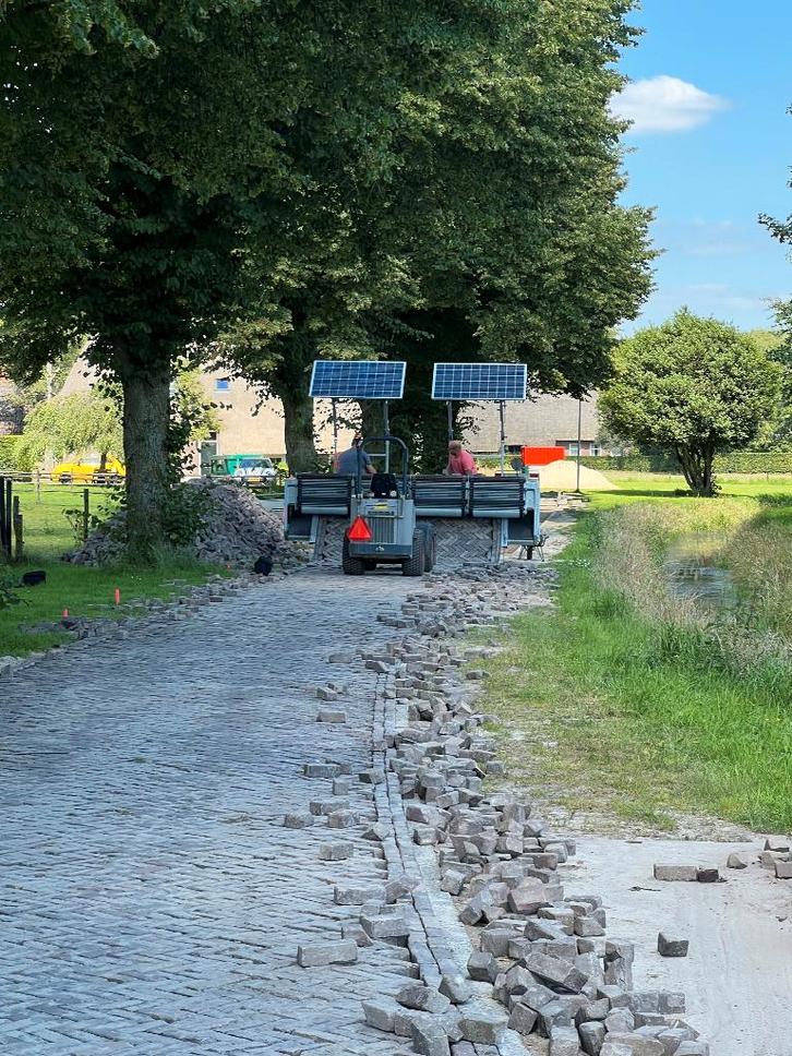 StraatMaat bestratingsmachine, Zakelijke goederen, Machines en Bouw | Kranen en Graafmachines, Overige typen, Ophalen
