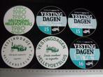 6x sticker vestingdagen hellevoetsluis logo 1980 1993 1994, Verzamelen, Stickers, Verzenden, Zo goed als nieuw, Bedrijf of Vereniging