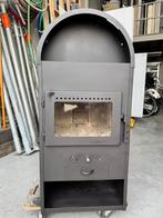 Houtkachel met ronde bovenkant, Huis en Inrichting, Kachels, Ophalen, Houtkachel, Zo goed als nieuw, Vrijstaand