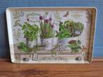 Dienblad met plantendecoratie, Ophalen of Verzenden, Gebruikt, Rechthoekig, Kunststof
