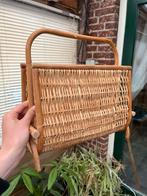 Vintage rotan lectuurmand, Huis en Inrichting, Ophalen of Verzenden, Zo goed als nieuw