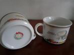 Vintage KNORR soepkoppen met groentedecor *eureka*, Overige typen, Ophalen of Verzenden, Zo goed als nieuw, Overige stijlen