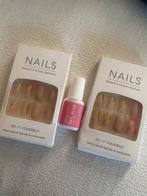 Nieuwe set kunstnagels met lijm, Nieuw, Ophalen of Verzenden, Handen en Nagels, Goud