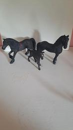 Schleigh paarden familie, fries., Ophalen of Verzenden, Zo goed als nieuw, Paard, Beeldje of Figuurtje