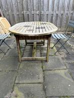 Hardhouten ovale tuintafel opknapper (gratis afhalen), Ophalen, Gebruikt, Rechthoekig, Hout