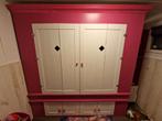 Mooie bedstee bed meisjeskamer, met kast, Ophalen, Gebruikt, Tweepersoons, 200 cm