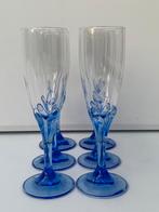 15 Champagneflutes Bormioli Rocco Bouquet blauw, Antiek en Kunst, Ophalen of Verzenden