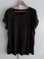 MS Mode Lang Groen T-shirt Met Zwarte Animal Print Maat XL, Verzenden, Maat 46/48 (XL) of groter, Zo goed als nieuw, Korte mouw