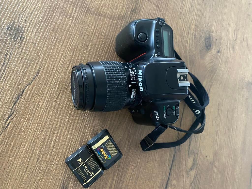 Nikon F50 Analoge Camera, Audio, Tv en Foto, Fotocamera's Analoog, Ophalen, Gebruikt, Spiegelreflex, Nikon
