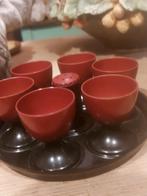 Oude bakelieten eierdoppen set, Verzamelen, Ophalen of Verzenden, Huis en Inrichting