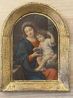 Schilderijtje reproductie Maria met kind Barok, Antiek en Kunst, Antiek | Religie, Ophalen of Verzenden