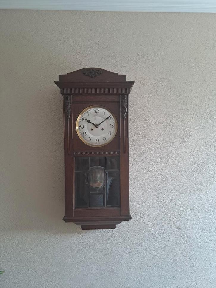 Antieke Pendule Wandklok - Decoratief, Antiek en Kunst, Antiek | Klokken, Ophalen