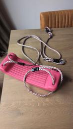 Roze Schommel met Touw, Ophalen of Verzenden, Gebruikt, Schommel, Aanbouwonderdeel