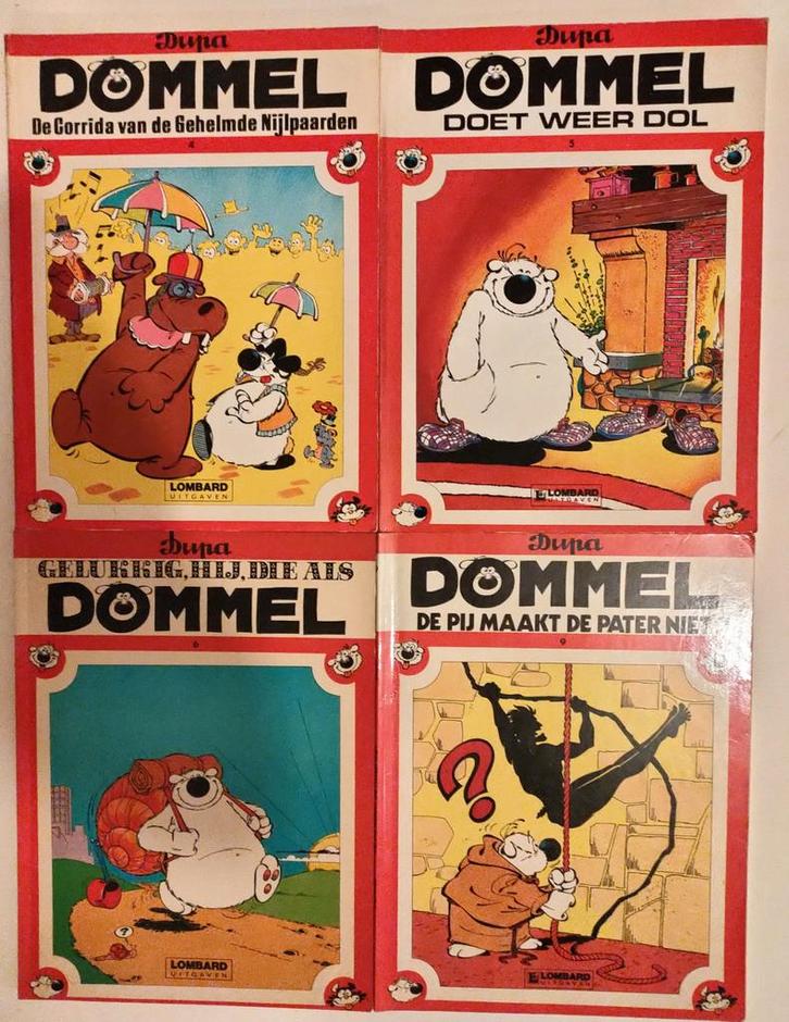 Dupa - dommel nummers4+(5)+6+9+17+25+30+31+32(1e editie's €3, Boeken, Stripboeken, Zo goed als nieuw, Eén stripboek, Ophalen of Verzenden