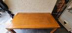 Blank eiken eettafel, Ophalen, 50 tot 100 cm, Zo goed als nieuw, Rechthoekig