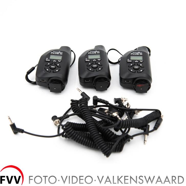 Pocket Wizard Plus III Transceiver set van 3 , zgan, Audio, Tv en Foto, Fotografie | Fotostudio en Toebehoren, Zo goed als nieuw