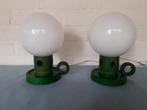 Vintage retro tafellamp, nachtkastlamp Design jaren 60-70., Ophalen of Verzenden, Zo goed als nieuw, Minder dan 50 cm, Vintage retro jaren 60-70 glas Design Mid Century.