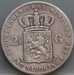 Zilveren rijksdaalder 1863 - 2 1/2 gulden 1863 ZELDZAAM, Postzegels en Munten, Munten | Nederland, Koning Willem III, Verzenden