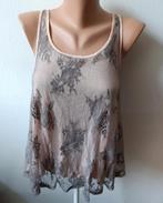 Lichtroze top met kant - Maat 34, Kleding | Dames, Tops, H&M, Ophalen of Verzenden, Zo goed als nieuw, Roze