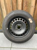 Winterbanden Bridgestone 185/60/15 op Velg 4x100, Auto-onderdelen, Banden en Velgen, Ophalen, Gebruikt, 15 inch, Banden en Velgen