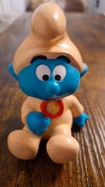 Oude rubber smurf 11 cm hoog, Verzamelen, Smurfen, Ophalen of Verzenden, Zo goed als nieuw, Verschillende Smurfen