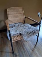 Ikea ULRIKSBERG Fauteuil - Riet/Metaal, Ophalen, Gebruikt, Minder dan 75 cm, Vintage