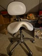 Witte Bureaukruk - Zadelkruk verstelbaar, Huis en Inrichting, Bureaustoelen, Ophalen, Gebruikt, Wit, Bureaukruk
