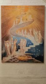 De Engelenladder v Jacob (William Blake)100 x 133 cm T.e.a.b, Antiek en Kunst, Ophalen