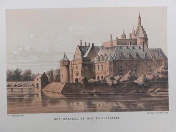 29 / Kasteel Wijk bij Duurstede  Litho uit 1854 beschikbaar voor biedingen