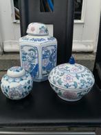 Chinese set  potten v 3 stuks, Antiek en Kunst, Antiek | Porselein, Ophalen of Verzenden