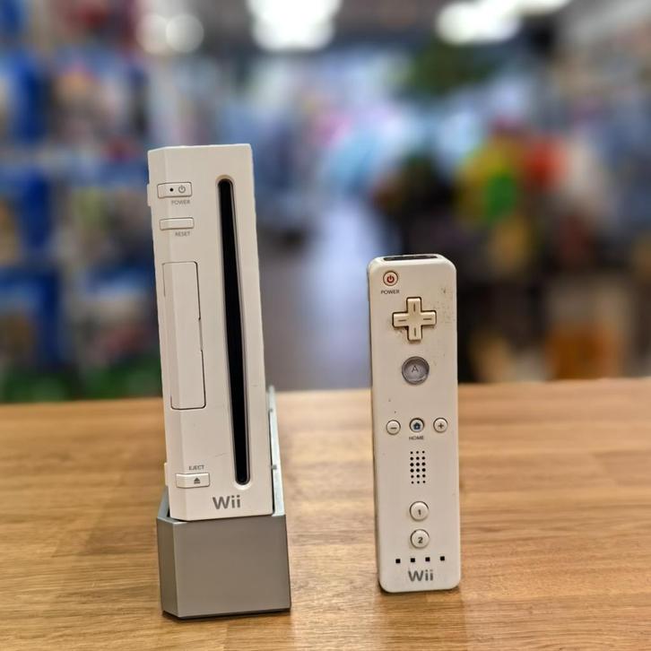 Nintendo Wii Wit Spelcomputer | Incl Controller en Kabels, Spelcomputers en Games, Spelcomputers | Nintendo Wii, Zo goed als nieuw