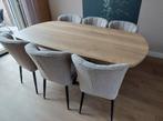 Deens ovale tafel 200*100cm, 200 cm of meer, Nieuw, 100 tot 150 cm, Metaal